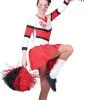 American Football Highschool Cheerleader Vrouw Kostuum