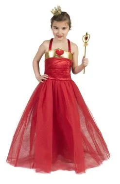 Rode Koningin Ambrosia Prinses Jurk Meisje
