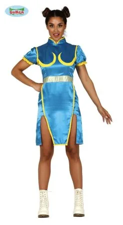 Chun Li Street Fighter Computerspel Vrouw Kostuum