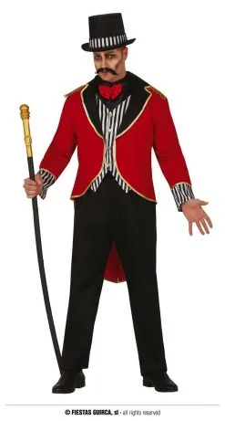 Circus Gastheer Meester Van De Ring Man Kostuum