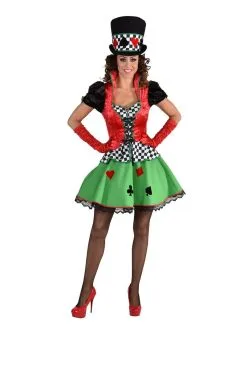 Poker Tafel Kaartspel Gok Vrouw Kostuum