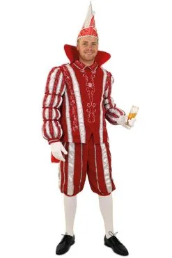 Prins Carnaval 11 November Rood Wit Man Kostuum
