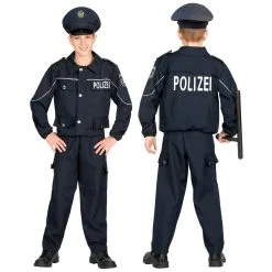 Eins Zwei Polizei Straatagent Kind Kostuum