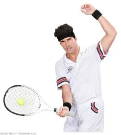 Zweetband Sport Set, Zwart