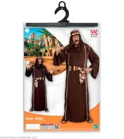 Machtige Sjeik Abu Bruin Man Kostuum