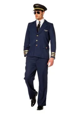 Koele Showbal Piloot Burgerluchtvaart Man Kostuum