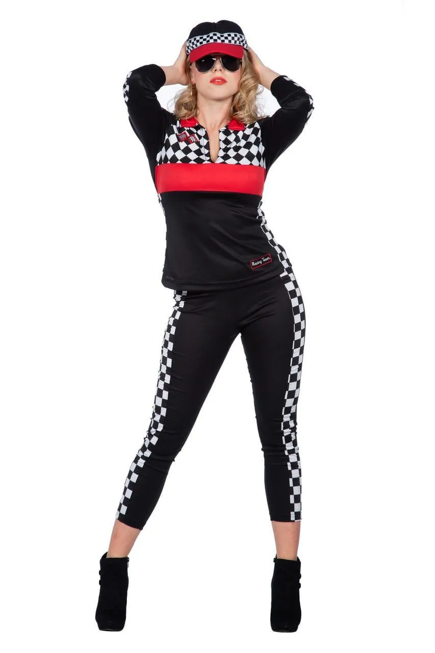 Snelste Dame Op De Track Kelly Vrouw Kostuum